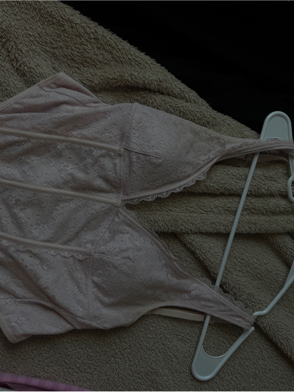 Garage Light Pink Lace Bralette Cami